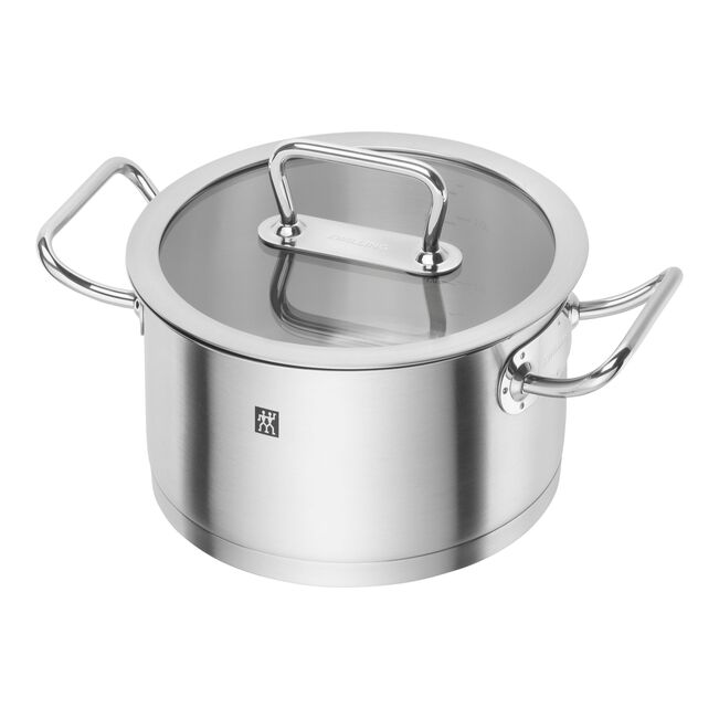 ZWILLING Pro Set di 5 pentole: 1 casseruola con manico 16 cm - 1,5L, 1 casseruola 20 cm - 3L, 1 pentola 16 cm - 2L, 1 pentola 20 cm - 3,5L e 1 pentola 24 cm - 6L.