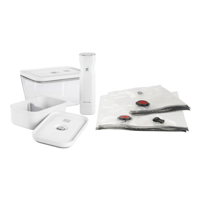 Zwilling Fresh & Save Set sottovuoto con pompa: contenitore in vetro, Lunch Box e 4 sacchetti 36814-007-0