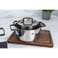 Zwilling Set di 5 pentole Balestra inox design moderno con finitura dei manici brunita 71160-005-0