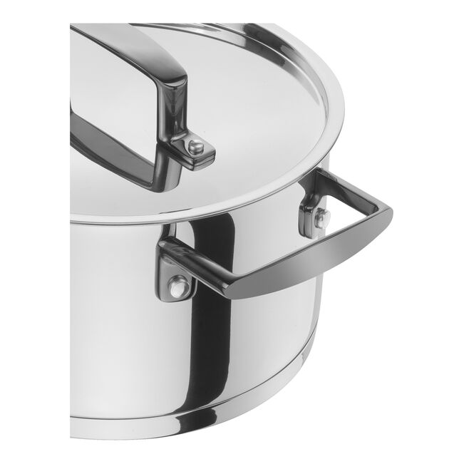 Zwilling Set di 5 pentole Balestra inox design moderno con finitura dei manici brunita 71160-005-0