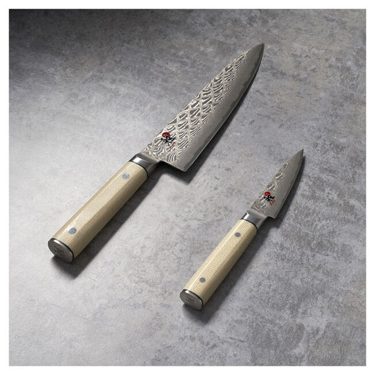Miyabi Mikoto 4500 FCD Coltello da Cuoco 14 cm – Damascato 49 Strati, Acciaio FC61 HRC 61