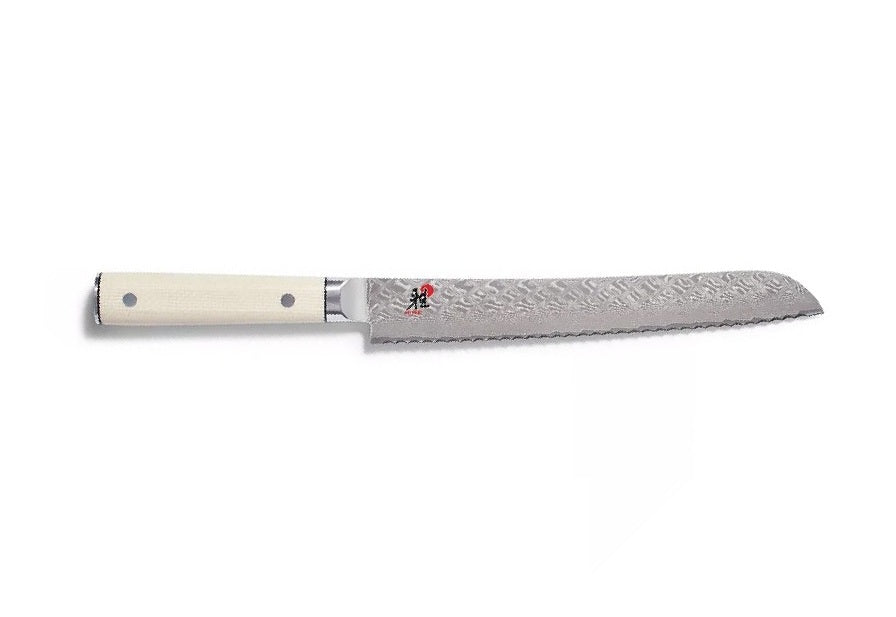 Miyabi Coltello da Pane Mikoto 4500 FCD 23 cm – Damascato 49 Strati, Acciaio FC61 HRC 61