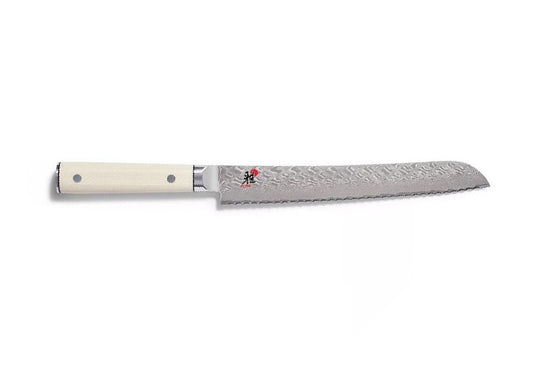Miyabi Coltello da Pane Mikoto 4500 FCD 23 cm – Damascato 49 Strati, Acciaio FC61 HRC 61