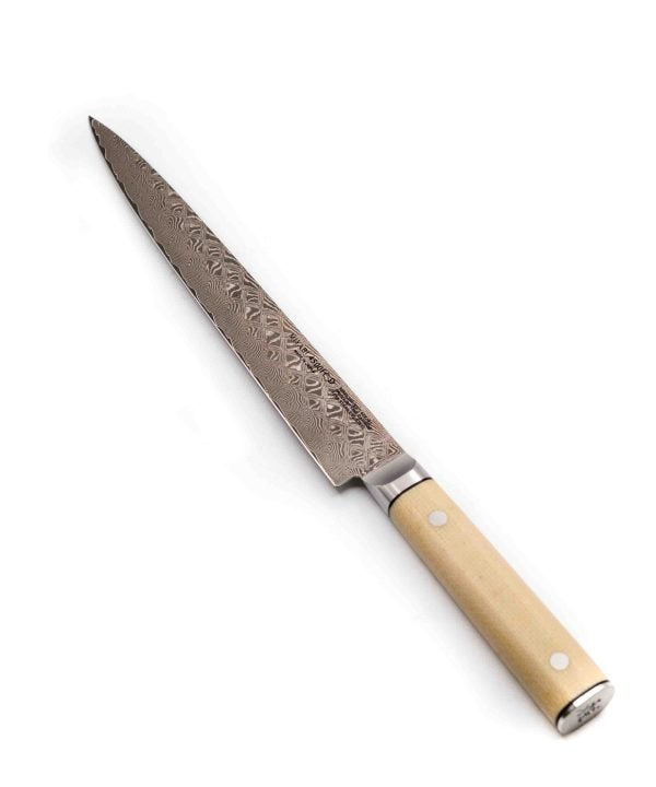 Miyabi coltello damascato per sushi sashimi Sujihiki 24cm 4500FC-D HRC 63