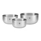 ZWILLING Prep Set di 3 ciotole in acciaio inox diametro 17 cm - 21 cm - 25 cm Design di Matteo Thun e Antonio Rodriguez