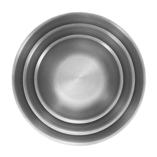 ZWILLING Prep Set di 3 ciotole in acciaio inox diametro 17 cm - 21 cm - 25 cm Design di Matteo Thun e Antonio Rodriguez