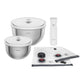 Zwilling Fresh & Save BOWLS Starterset, pompa sottovuoto, 2 ciotole in acciaio inox / M/L bianco-acciaio, buste per sottovuoto, 9 pezzi. 1031015