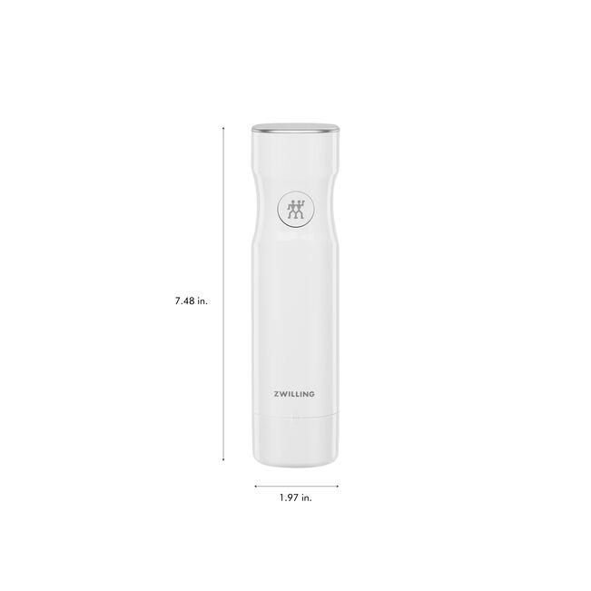 Zwilling Fresh & Save BOWLS Starterset, pompa sottovuoto, 2 ciotole in acciaio inox / M/L bianco-acciaio, buste per sottovuoto, 9 pezzi. 1031015