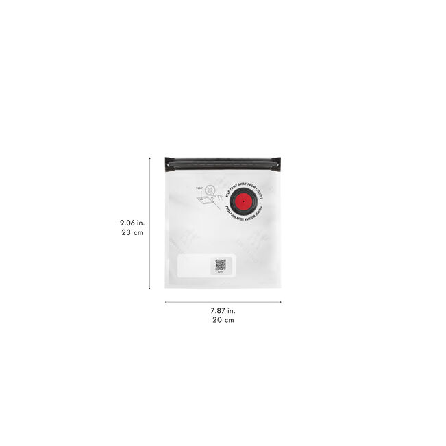 Zwilling Fresh & Save BOWLS Starterset, pompa sottovuoto, 2 ciotole in acciaio inox / M/L bianco-acciaio, buste per sottovuoto, 9 pezzi. 1031015