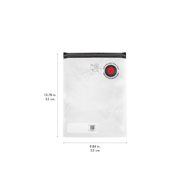 Zwilling Fresh & Save BOWLS Starterset, pompa sottovuoto, 2 ciotole in acciaio inox / M/L bianco-acciaio, buste per sottovuoto, 9 pezzi. 1031015