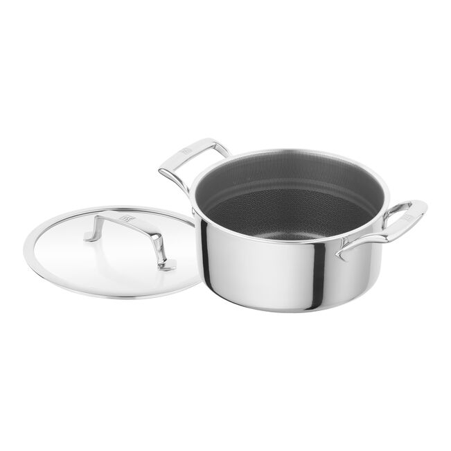 ZWILLING Peak 5-pz., Set di pentole, 18/10 acciaio inossidabile, Ceraforce HyCoat senza PFAS/PFOA