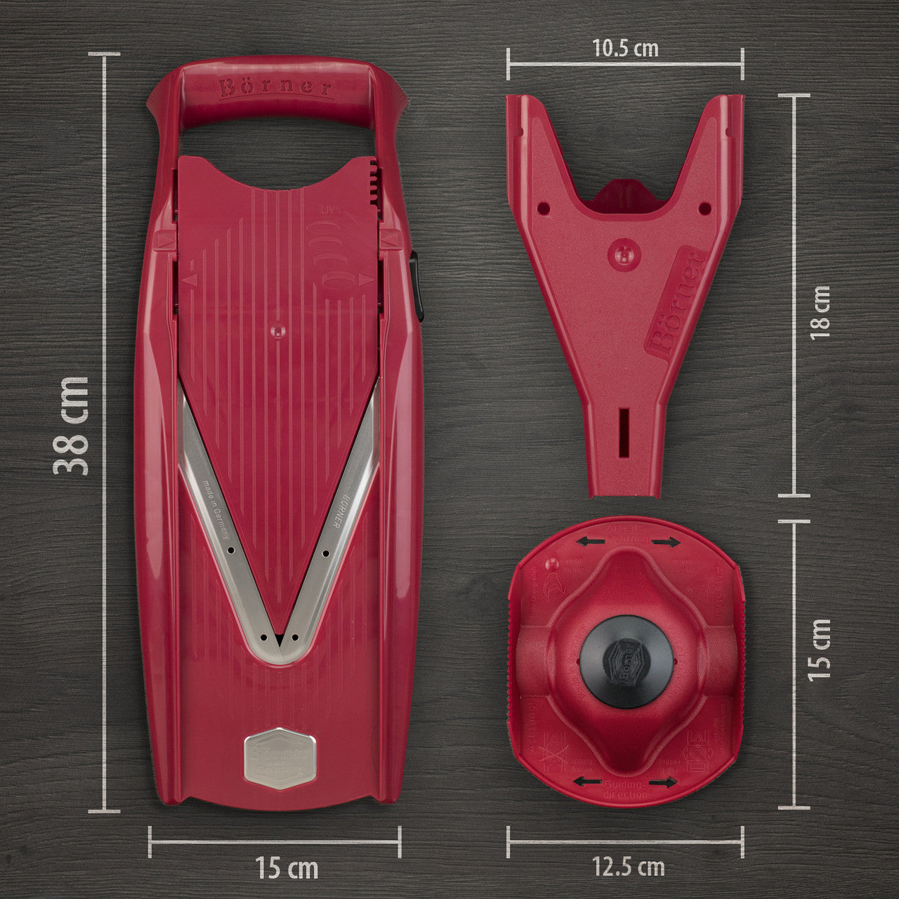 Borner mandolina V5 PowerLine Starter Set Red