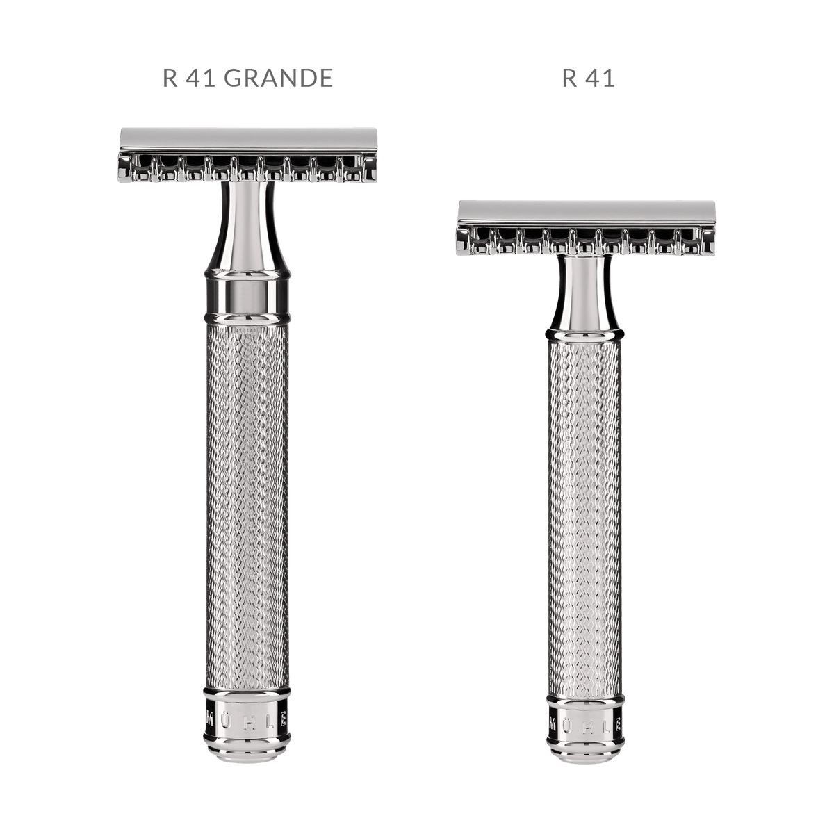 Mühle R41 Grande rasoio di sicurezza a pettine aperto cromato