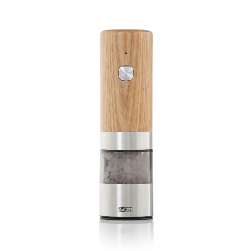 AdHoc i.Mill EP163 macinasale o macinapepe elettrico ricaricabile in frassino chiaro