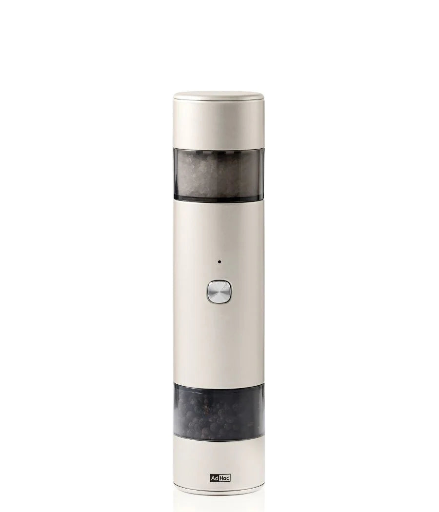 AdHoc Macina doppia elettrica sale e pepe i.Mill Duo ricaricable grigio chiaro EP144