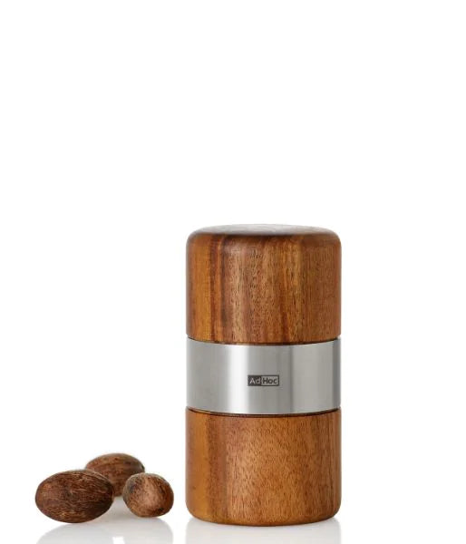 AdHoc Macina noce moscata "Muskato" legno di acacia e acciaio inox cm Ø6x11,3