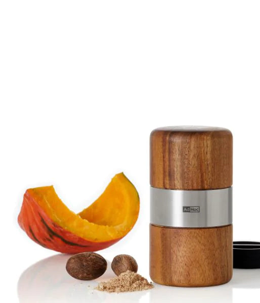 AdHoc Macina noce moscata "Muskato" legno di acacia e acciaio inox cm Ø6x11,3