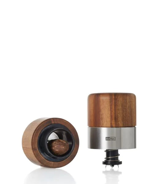 AdHoc Macina noce moscata "Muskato" legno di acacia e acciaio inox cm Ø6x11,3