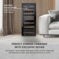Caso Cantinetta frigo di design, per un massimo di 24 bottiglie, 2 zone di temperatura WineExclusive 24 Smart