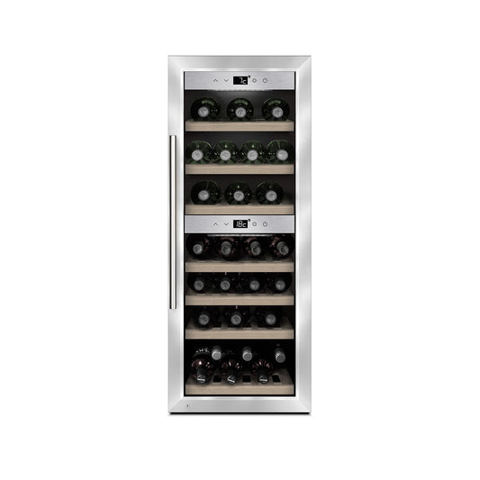 Caso Cantinetta frigo di design massimo 38 bottiglie, 2 zone di temperatura WineComfort 380 Smart