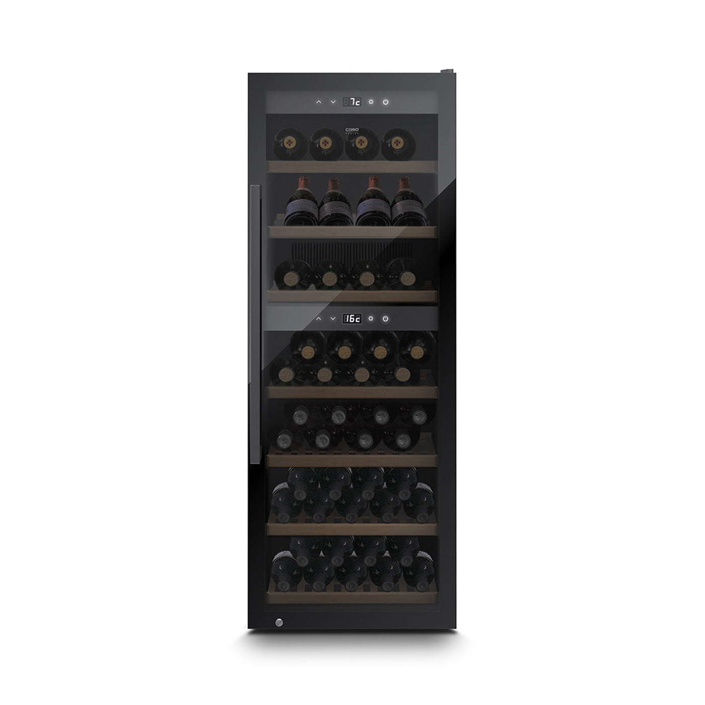 Caso Cantinetta frigo di design massimo di 126 bottiglie 2 zone di temperatura WineExclusive 126 Falstaff