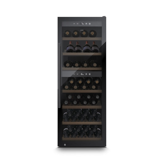 Caso Cantinetta frigo di design massimo di 126 bottiglie 2 zone di temperatura WineExclusive 126 Falstaff