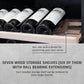Caso Cantinetta frigo di design massimo di 126 bottiglie 2 zone di temperatura WineExclusive 126 Falstaff