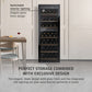 Caso Cantinetta frigo di design massimo di 126 bottiglie 2 zone di temperatura WineExclusive 126 Falstaff