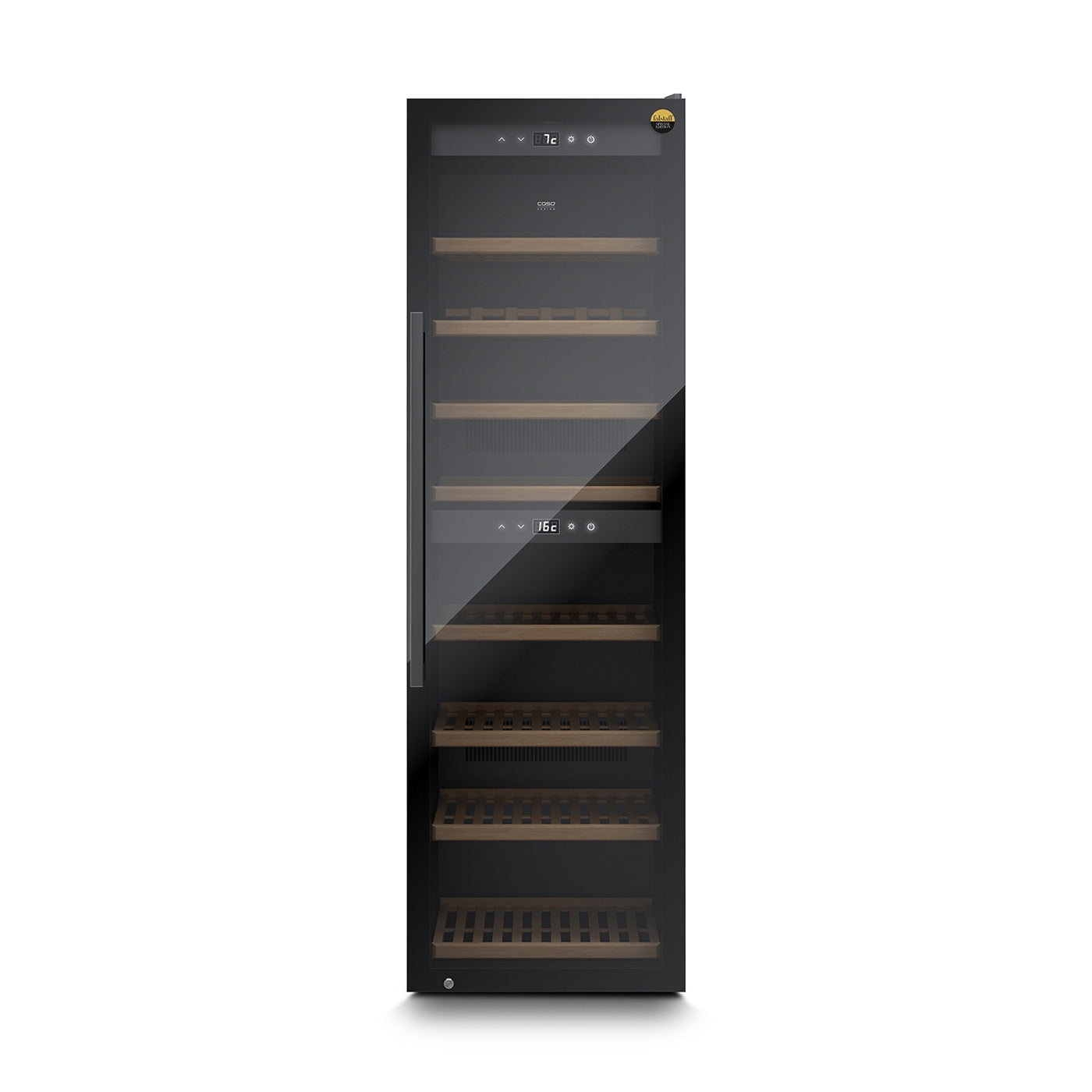 Caso Cantinetta frigo di design massimo 180 bottiglie 2 zone di temperatura WineExclusive 180 Falstaff