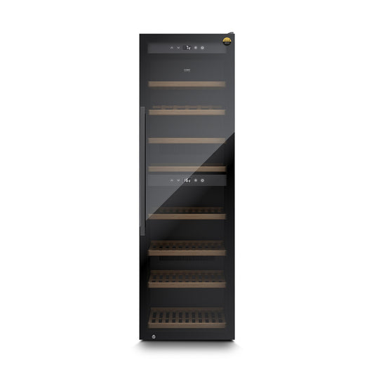 Caso Cantinetta frigo di design massimo 180 bottiglie 2 zone di temperatura WineExclusive 180 Falstaff