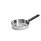 Woll Logic Steel Padella bassa Ø 20 senza PFAS acciaio inox 18/10 manico rimovibile salva spazio