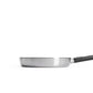 Woll Logic Steel Padella bassa Ø 28 senza PFAS acciaio inox 18/10 manico rimovibile salva spazio