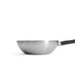 Woll Logic Steel Wok Ø 30 cm senza PFAS acciaio inox 18/10 manico rimovibile salva spazio
