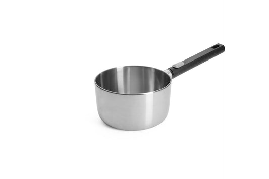Woll Logic Steel Casseruola Ø 18 senza PFAS acciaio inox 18/10  manico rimovibile salva spazio