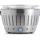 Lotus Grill Barbecue a carbonella portatile in acciaio inox alimentazione ventola batterie AA o USB