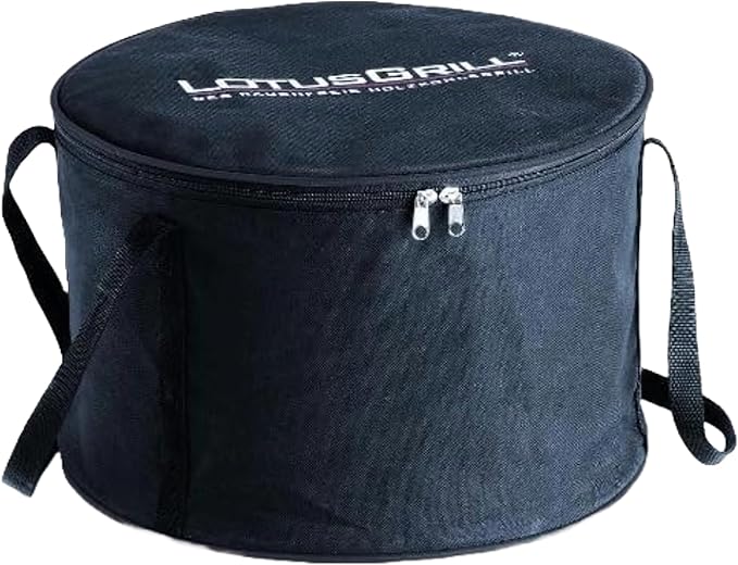 Lotus Grill Barbecue a carbonella portatile in acciaio inox alimentazione ventola batterie AA o USB