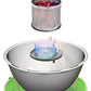 Lotus Grill Barbecue a carbonella portatile in acciaio inox alimentazione ventola batterie AA o USB