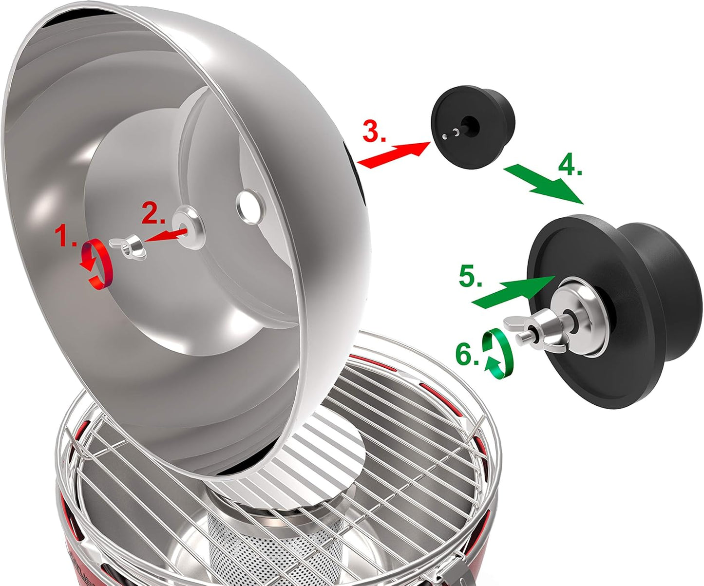 Lotus Grill Coperchio inox per grill XL 435 COPA435