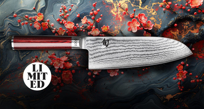 KAI Shun Classic Santoku Grande 19 cm Rosso – Ed. Limitata 3000 pz DM-0717RD