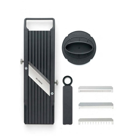 Global Mandolina/Affettaverdure by Benriner con 3 lame intercambiabili e custodia per lame mm 95/cm 34,5 GSL-95/BC GSL-95/BC