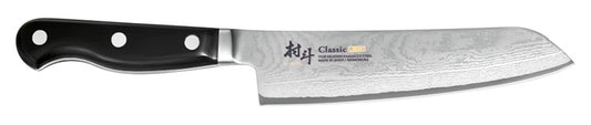 Shimomura Murato Coltello Santoku cm17, lama Damascata aicciao VG10 in 33 strati