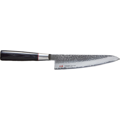 Suncraft SENZO Classic Small Santoku 143mm VG-10 Damascato martellato 33 Strati SZ-03