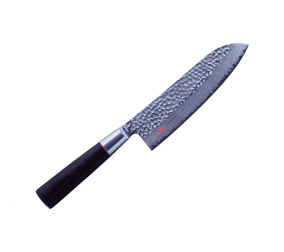 Suncraft Senzo Cassic Coltello Santoku martellato damascato 17cm VG10