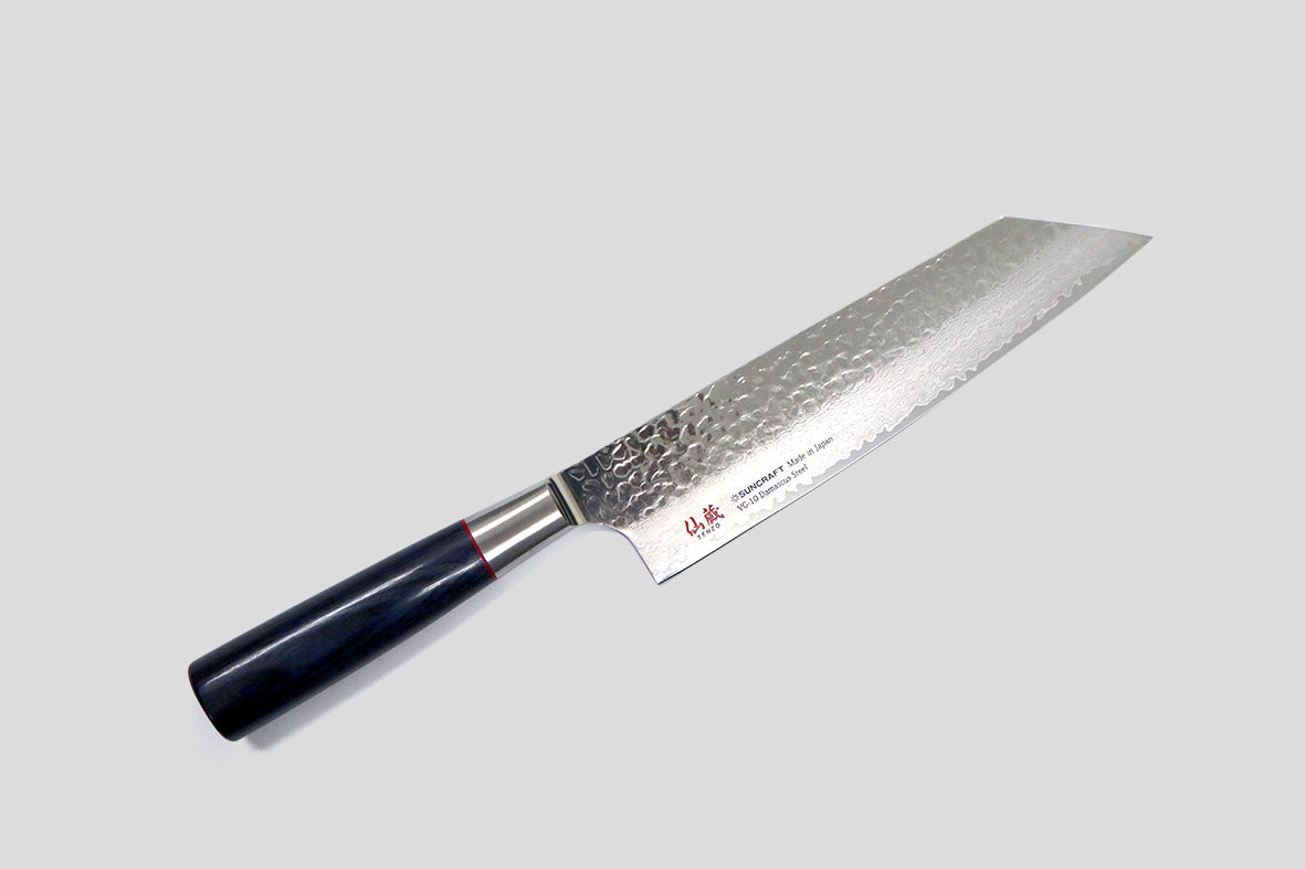 Suncraft SENZO Classic coltello Bunka VG-10 20cm Damascato martellato 33 Strati SZ-17