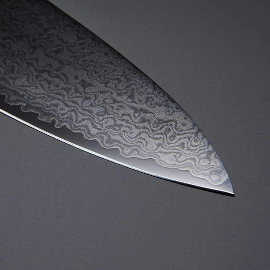 Suncraft Twisted Octagon coltello santoku lama damascata acciaio VG10 cm 17 TO-04
