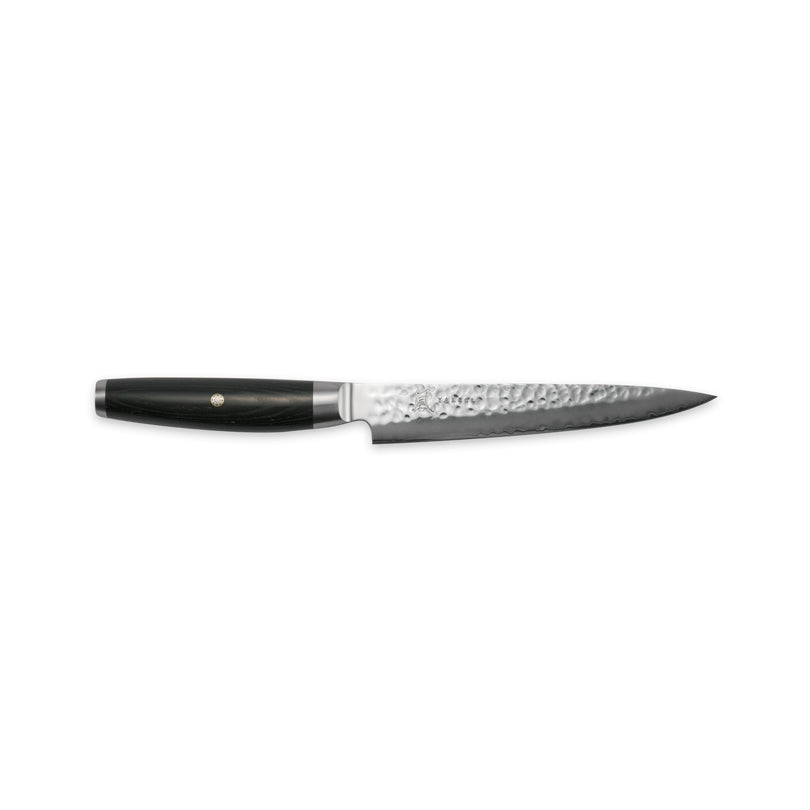Yaxell Coltello per filettare KETU damascato martellato lunghezza lama cm 18 totale cm 31,5