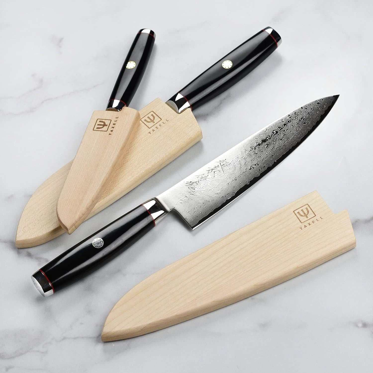 Yaexll Coltello Kiritsuke Super GOU Ypsilon cm 20 damasco 193 strati