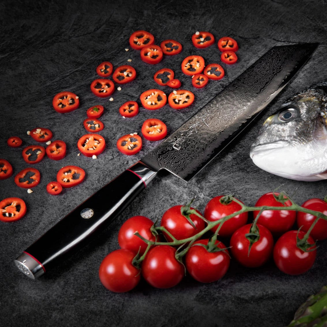 Yaexll Coltello Kiritsuke Super GOU Ypsilon cm 20 damasco 193 strati