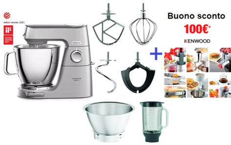 Kenwood Titanium Chef Baker XL Silver KVL85.124SI + accessori e buono acquisto