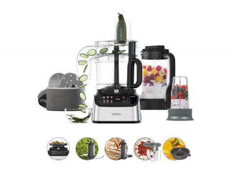 Kenwood Robot da cucina e frullatore MultiPro OneTouch, 13 accessori, un tuttofare in cucina FDM73.850SS